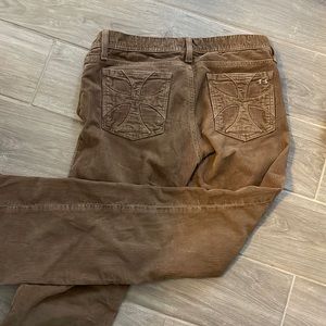 low rise corduroy pants
